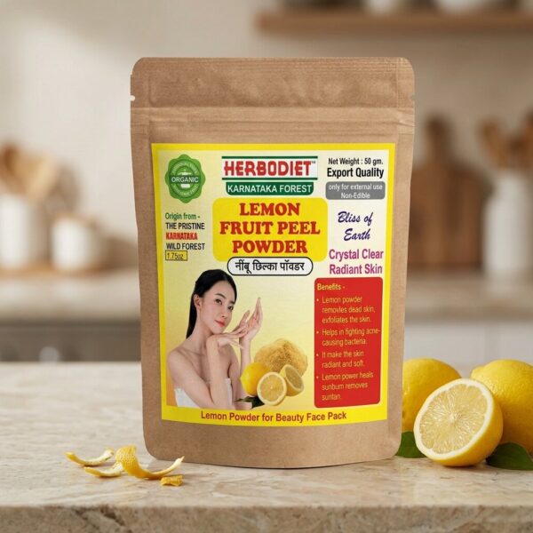 Lemon Fruit Peel Powder (Karnataka Forest)