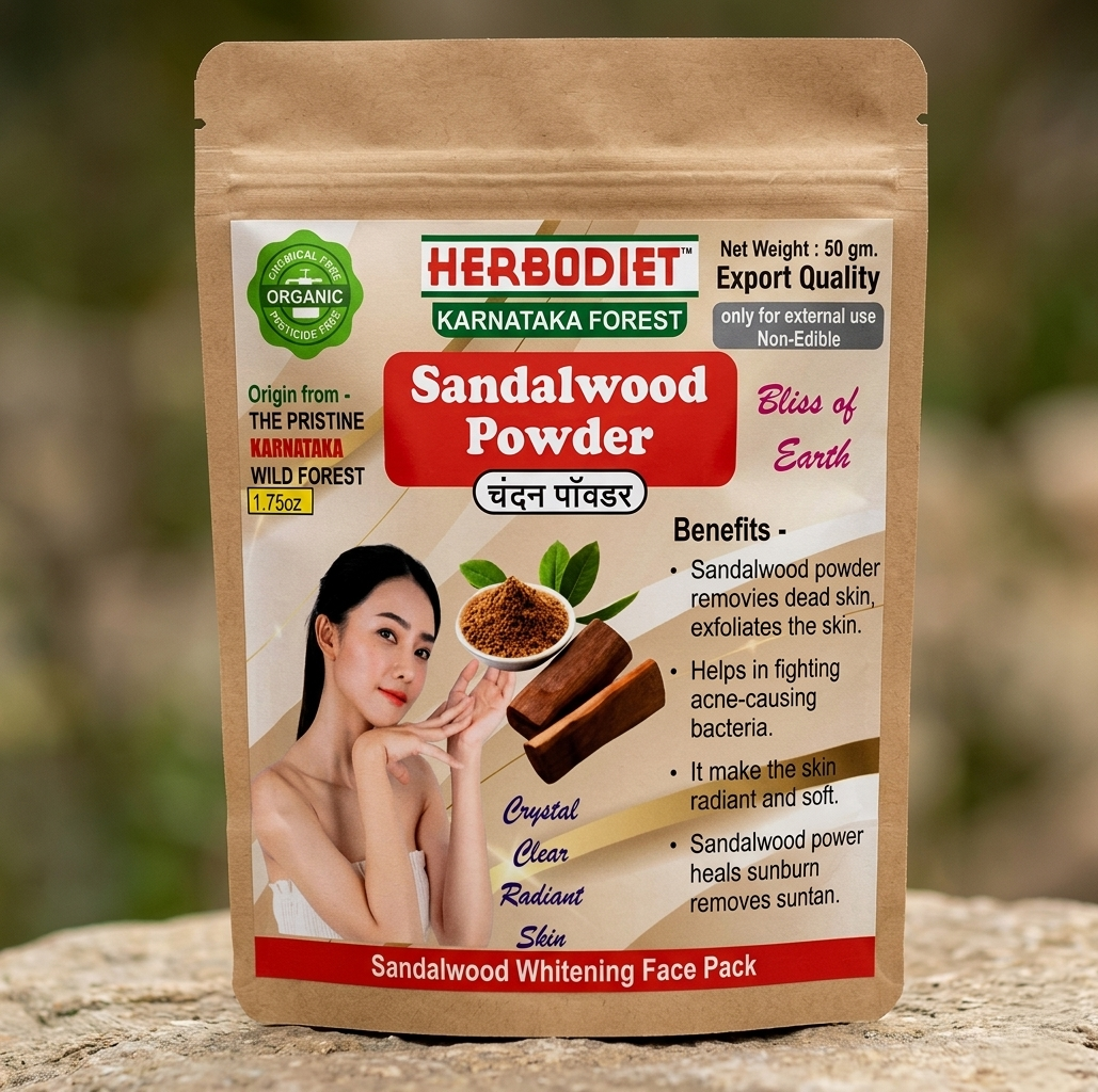 Herbodiet Sandalwood Powder (Karnataka Forest)