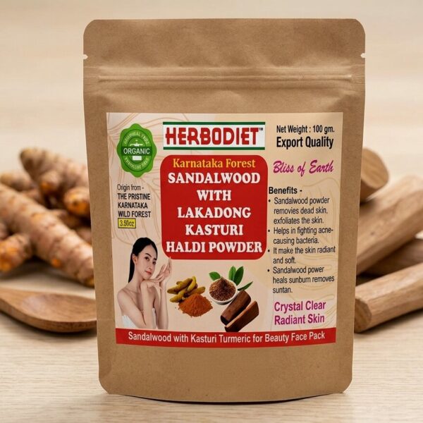 Sandalwood with Lakadong Kasturi Haldi Powder