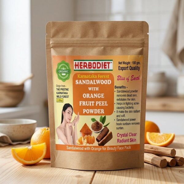 Sandalwood with Orange Fruit Peel Powder