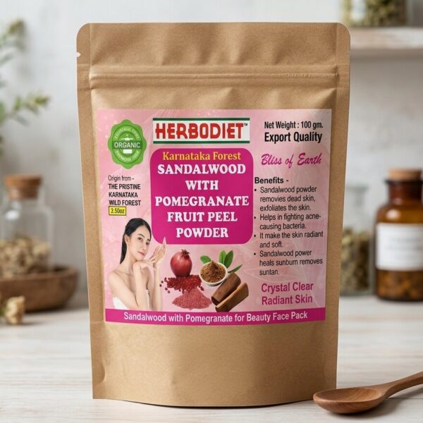 Sandalwood with Pomegranate Fruit Peel Powder