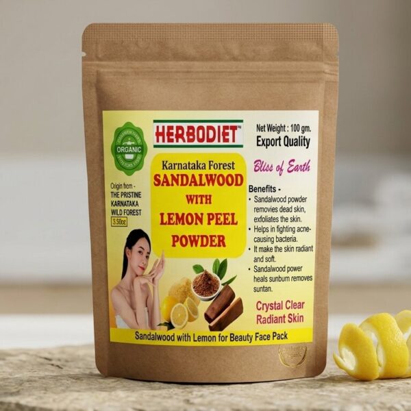 Sandalwood with Lemon Peel Powder