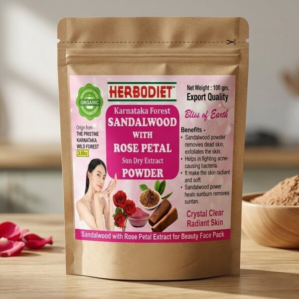 Sandalwood with Rose Petal Powder