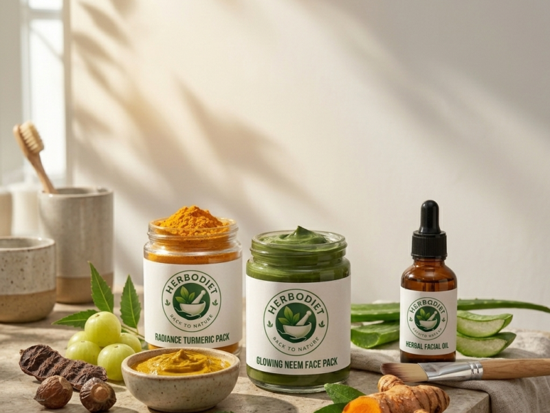 Natural skin care radiance face packs